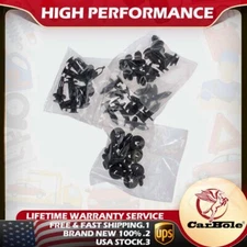 40pcs/set Car Push Pin Rivet Bumper Fender Retainer Fastener Mud Flaps Clip Kit