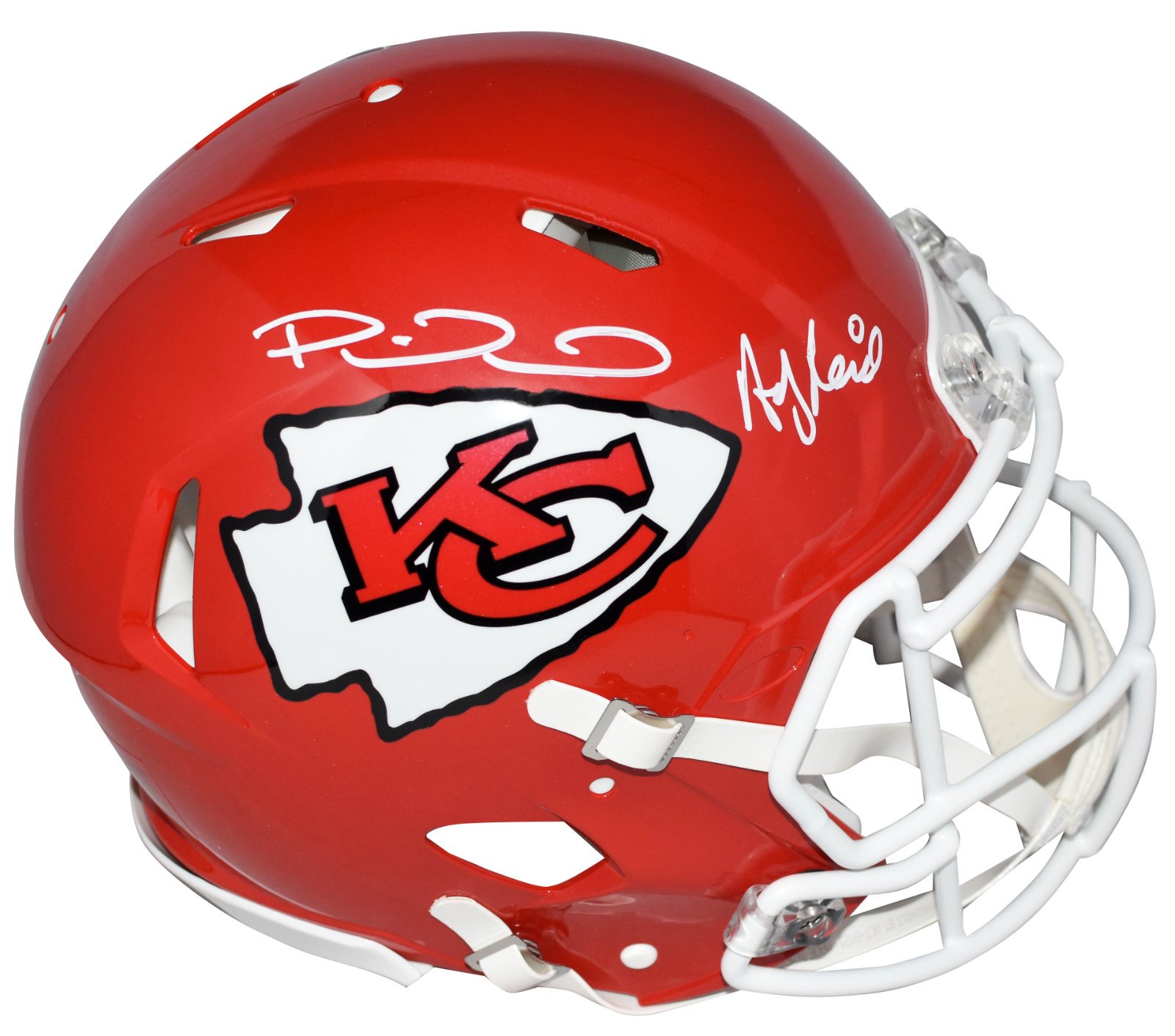 PATRICK MAHOMES & ANDY REID SIGNED CHIEFS SUPER BOWL 58 LVIII AUTHENTIC HELMET 