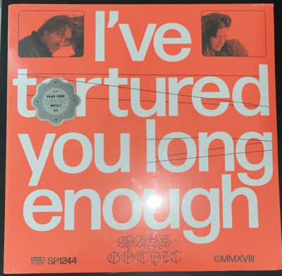 MASS GOTHIC I'VE TORTURED YOU LONG ENOUGH WHITE/ BLACK MARBLE VINYL  SEALED MINT