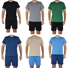 K&uuml;rze Herrenpyjama Pyjamas f&uuml;r M&auml;nner Born2rest Schlafanzug 100% Baumwolle M-2XL