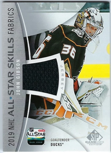 2016-17 SP Game Used 2016 All-Star Skills Fabrics John Gibson #AS-GI