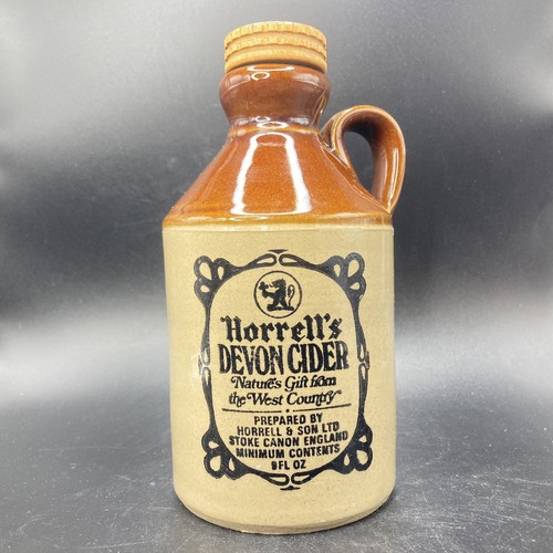 Horrell’s Devon Cider small pottery empty cider jar/flagon with handle