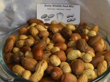 2 LBS Nutty Wildlife Feed Mix with Utah Acorn, Utah Pecan, Peanut In Shell Nuts