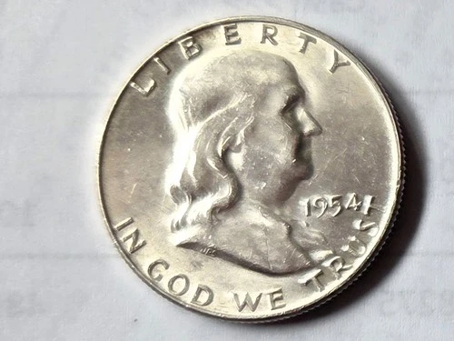 1954d Franklin Half Dollar