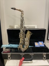 Bundy II Alto Saxophone Brass Gold Lacquered Eb with Case Accessories
