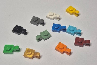Lego 6019 Platte modifiziert 1x1 mit horizontalem Clip Farbe auswählen Packung mit 50.