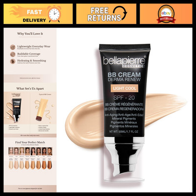 BB Cream with SPF 20, Tinted Moisturizer & Lightweight Foundation, Buildable Cov