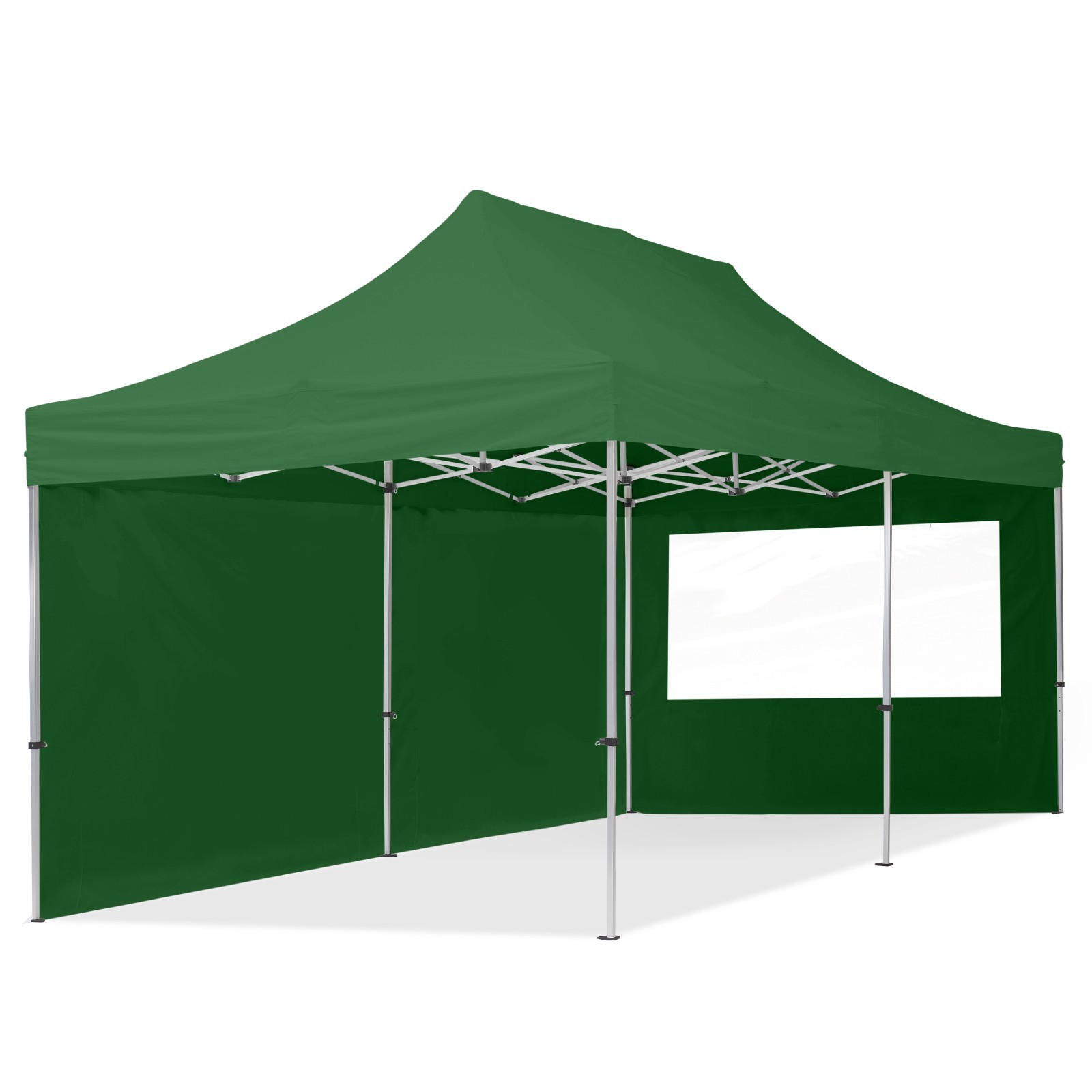 10x20 Ft Portable Green 2 Sidewalls Aluminum ~clearance
