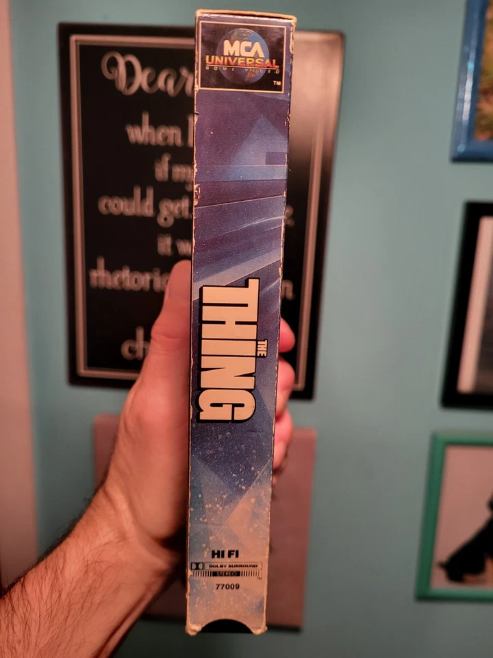 John Carpenter's The Thing VHS (1982) MCA Home Video 1986 Release (Rare OOP)  - Image 3 of 4
