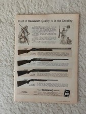 Print Ad 1959 Browning Automatic 5 Double Automatic Superimposed & 22 Automatic