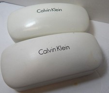 2 Large CALVIN KLEIN Sunglasses / Eyeglasses CASE Hard Clamshell Cases LOT