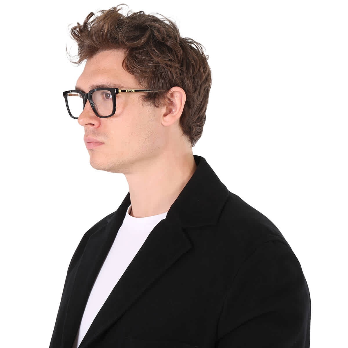 Gucci Demo Rectangular Men's Eyeglasses GG0560ON 005 55 GG0560ON 005 55 thumbnail 3