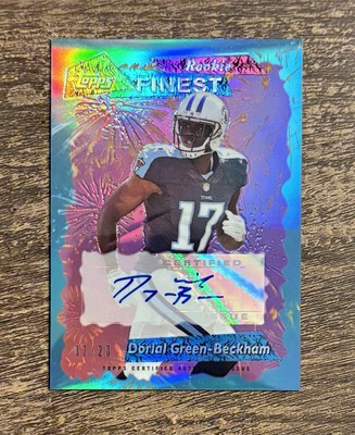 2015 Topps Finest Dorial Green Beckham 95 Retro Refractor Auto RC /20