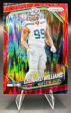 2025 Panini Prizm Leonard Williams #183 Green Flash Seahawks