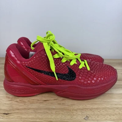 Used Nike Kobe 6 Protro Reverse Grinch-(FV4921-600 )-Size 8.5 - image 1 of 4
