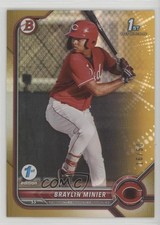 2022 Bowman 1st Edition Gold Foil 16/50 Braylin Minier #BPPF-93 2s2