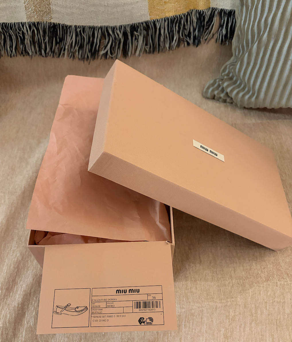 Miu Miu Women's Leather Loafers - Size 6 - Worn Once with Original box image 5