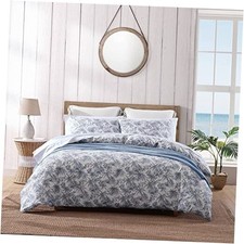 - Duvet Cover Set, Soft  Smooth Cotton Bedding with Queen Pen and Ink Blue