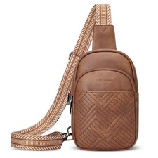 Leather Crossbody Bags for Women Small Sling Bag Anti Theft RFID Chest Purse ...