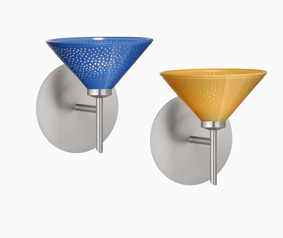 Aplique de pared cromado Besa Lighting 1SW-117652-LED-CR Kona Foto 2 de 2