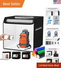 Photo Studio Light Box Photography: 20"x20" Large Photo Box with 2 Light Pane...