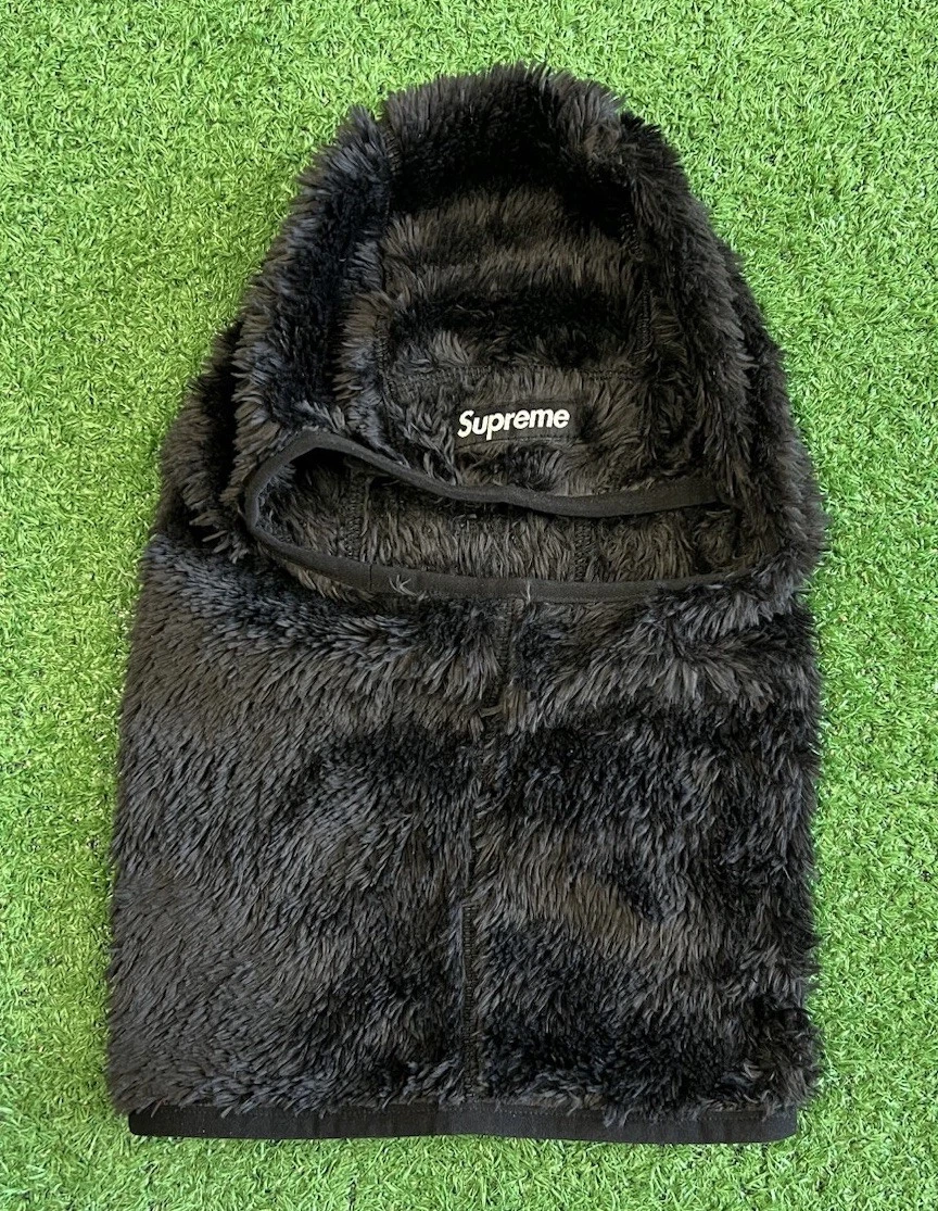 New Supreme Fuzzy Balaclava Black FW24 OSFA Authentic Face Mask Hypewear Active