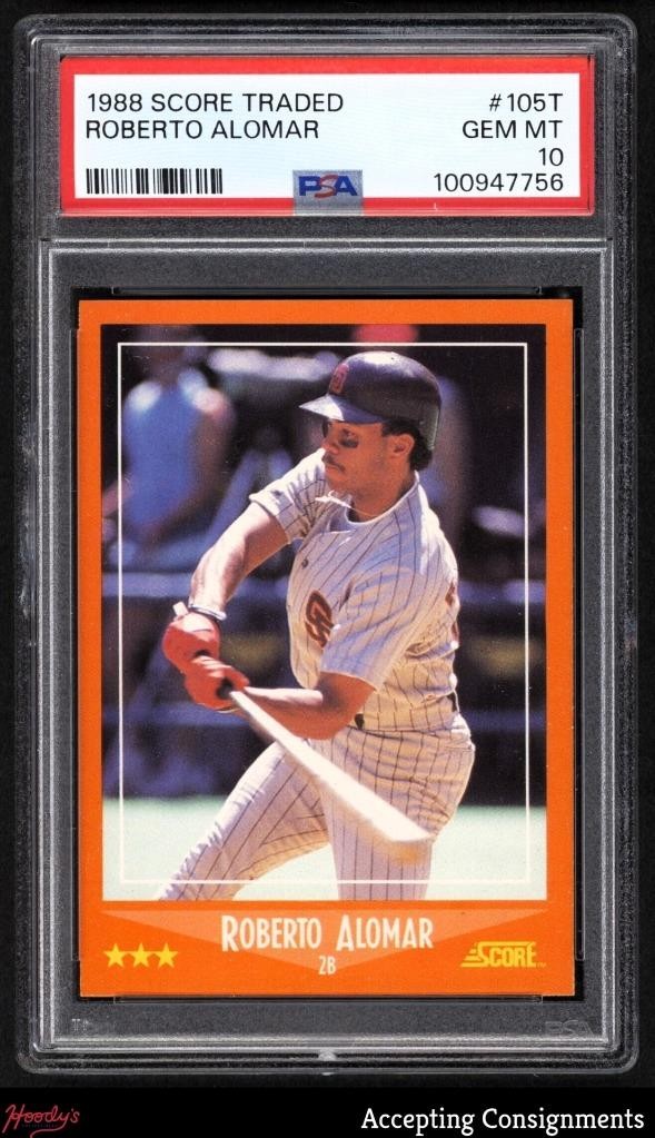 1988 Score Rookie Traded #105T Roberto Alomar XRC Rookie PSA 10 GEM