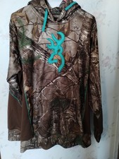 Sudadera con capucha polar camuflaje Browning For Her para mujer Realtree XL