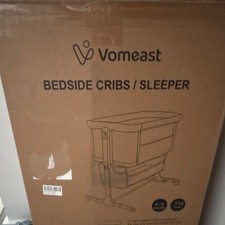 Vomeast Portable Bassinet Bedside Crib Sleeper for Unisex Babies