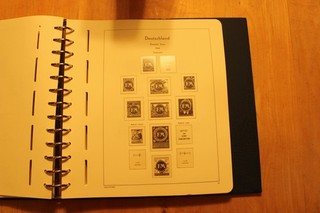 Lokalausgaben Vordruckalbum von Leuchtturm mit Ringbinder Wender und Schuber