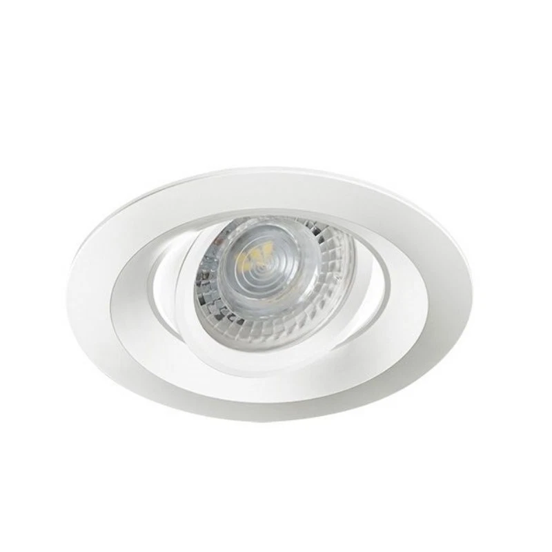 MR16/GU10 Einbaurahmen in rund & schwenkbar Kanlux "COLIE DTO" 75mm DA - white - Bild 1 von 1