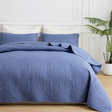 Modern Style/Lightweight/Soft, Embossed Bedspread Set - GG Home