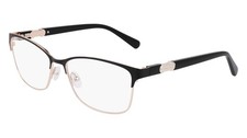 NEW NINE WEST NW8023 001 Black Rose Gold Eyeglass Frames 57/16/140