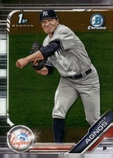 2019 Bowman Draft Chrome #BDC-72 Jake Agnos - YANKEES -BUY 3 GET 1 FREE