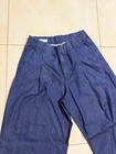 Dries Van Noten Men’s Wide Legs Plaid Front Pilan Jeans, Indigo Blue, Size M — photo 6