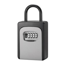 .Key Safe Box With Dust Cover No Need To Install 4-Digit Combination Password