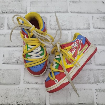 650 Trap Runner Red Green Blue Yellow Sneakers Members Only Toddler Size 11