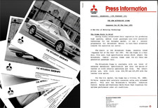 Mitsubishi Sigma 3.0 V6 Saloon 1991 Uk Market Launch Press Kit Mitsubishi Sigma 3.0 V6 Saloon 1991 Uk Market Launch Press Kit