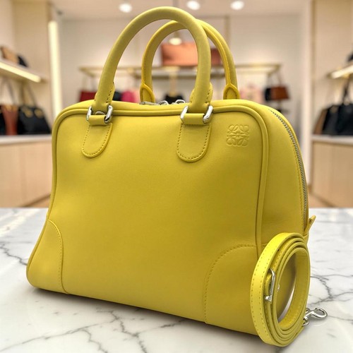 LOEWE Amazona 75 medium handbag 2 way yellow 706373