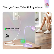 Advanced 30W U V Nail Lamp: Pink Gel Nail Lamp Cordless U V Light for Gel Nai...