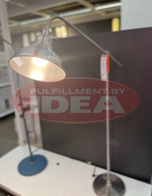 New IKEA ANKARSPEL Pewter Effect Floor Lamp 158 cm (62 