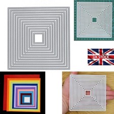 Großes Nest von 12 quadratischen Doppelstich...