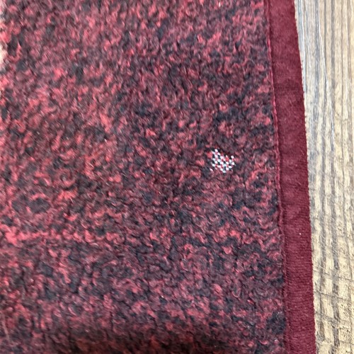 Vtg San Marcos Reversible Blanket Deer Stag Forest Red Tan Blue Mexico 60x86 In - Picture 3 of 6