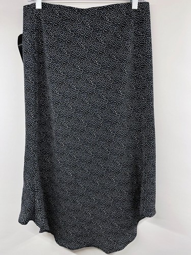 Vintage Blue Junior's Size 11 High-Low Skirt Black Blue/White Speckles Dots - Picture 4 of 5