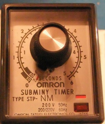 Omron STP-NM 200/220 V 5s Subminy Timer