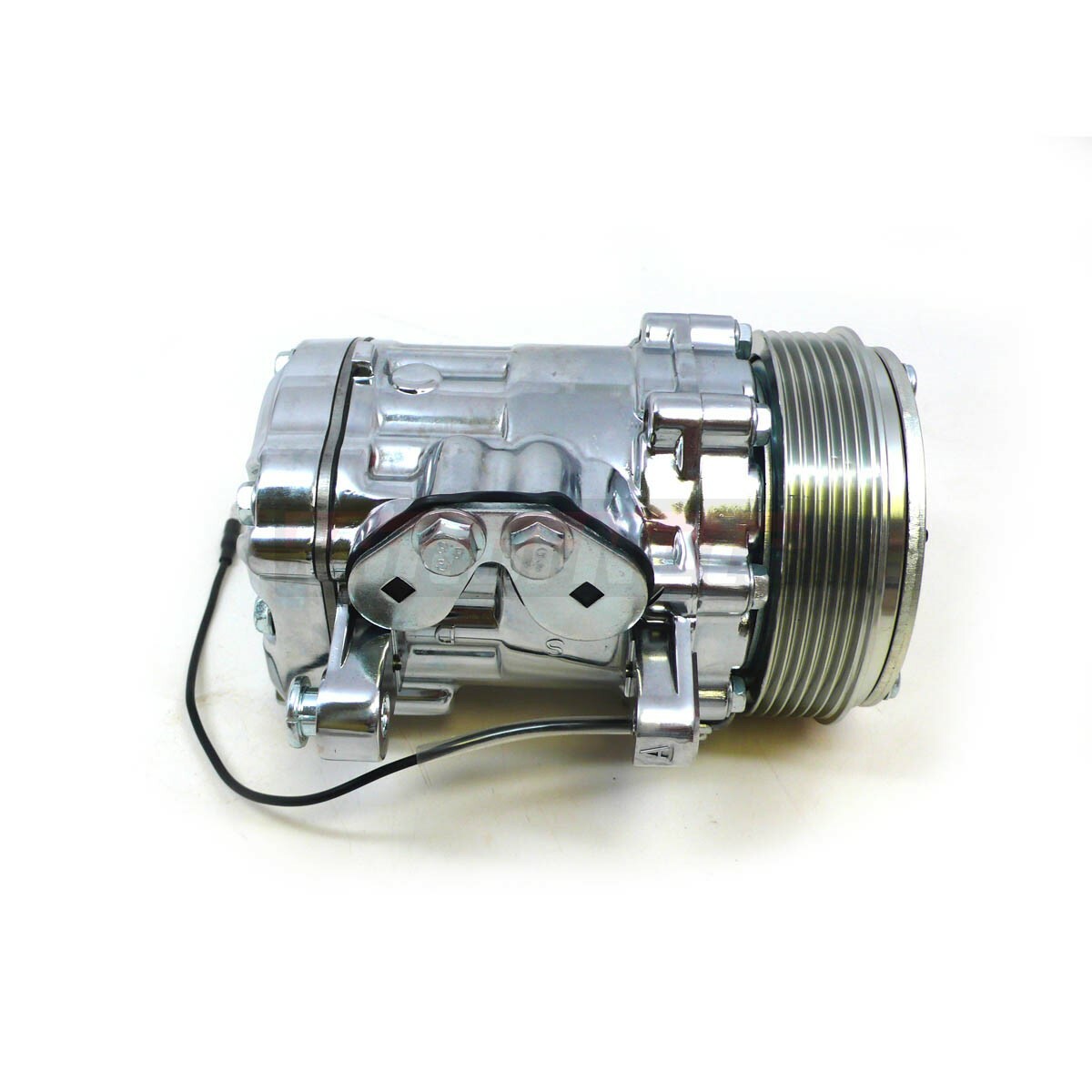 Aluminum Serpentine Belt Sanden 7176(SD7) Chrome Small AC Air ...