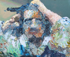 The Desperate Man Rework Abstract Realism Original Palette Knife