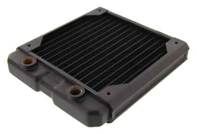 Black Ice Nemesis 120GTS  Ultra Stealth U-Flow Low Profile Black Carbon Radiator