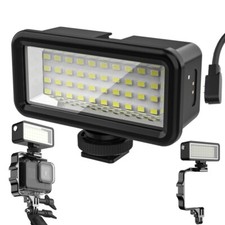 40M Waterproof LED Flash Light for GoPro Hero 11/9/10, DJI OSMO Action 3