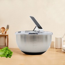 Stainless Steel Salad Spinner Kitchen Vegetable Lettuce Spinner Fruits Washer UK